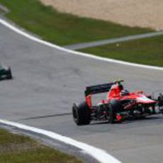 Max Chilton dio la alegría en Marussia en Alemania