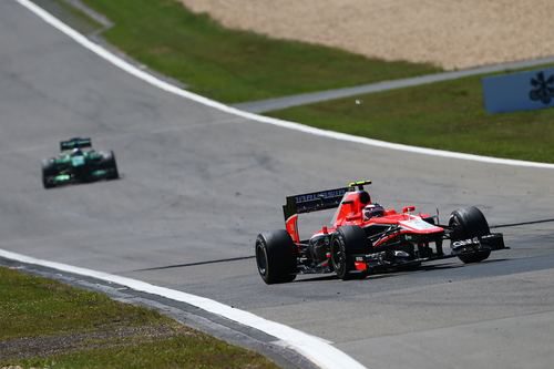 Max Chilton dio la alegría en Marussia en Alemania
