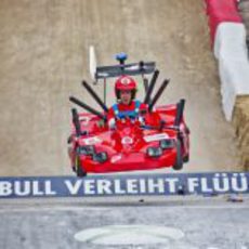 Sebastian Vettel, a lo Mario Kart