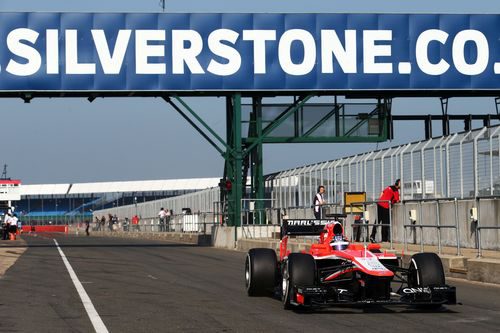 Tio Ellinas en los 'rookie test' de Silverstone