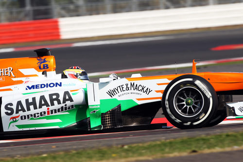 James Calado, con Force India, en los 'rookie test'