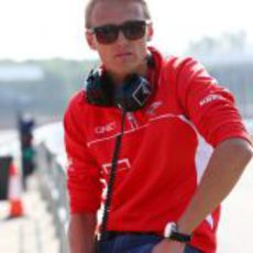 Max Chilton estuvo presente en el primer día de test en Silverstone