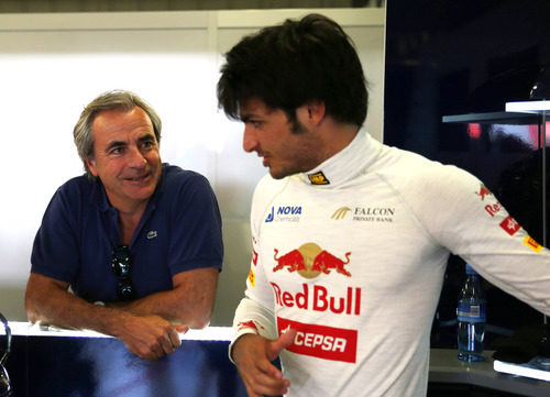 Dos generaciones de Sainz frente a frente