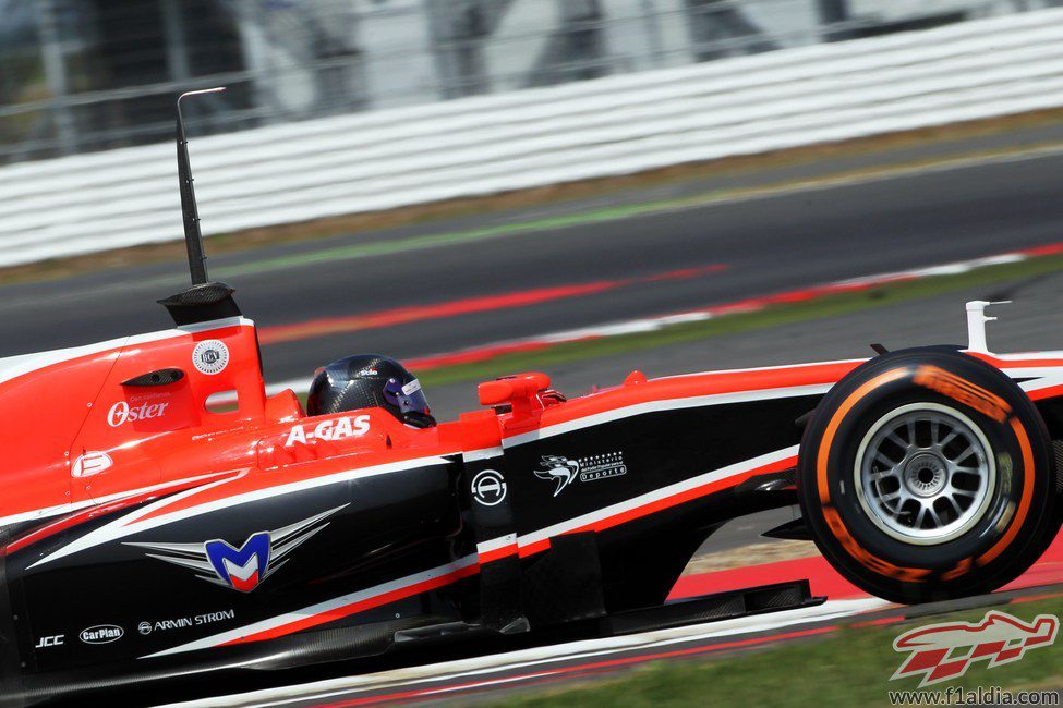 Rodolfo González en Silverstone con Marussia