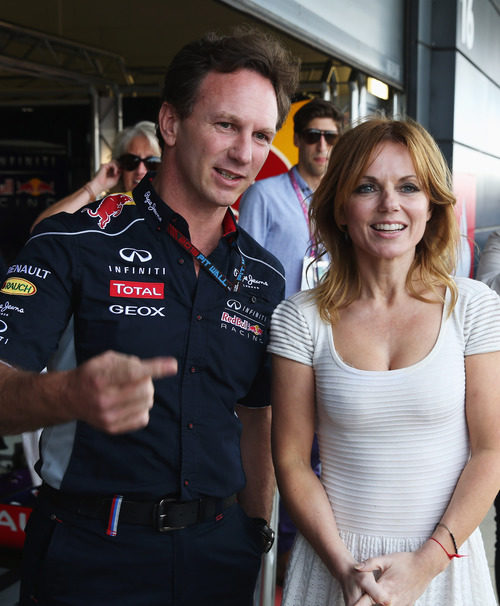 Geri Halliwell junto a Christian Horner