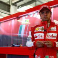 Felipe Massa muy serio en Silverstone