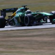 Giedo van der Garde a toda velocidad con su CT03