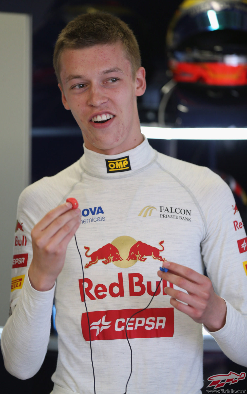 Daniil Kvyat muy sonriente con la oportunidad que le brinda Toro Rosso