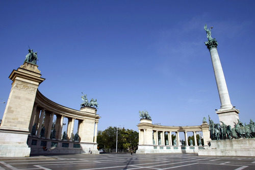 Plaza de los Héroes en Budapest