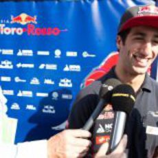 Daniel Ricciardo, entrevistado en Hungría