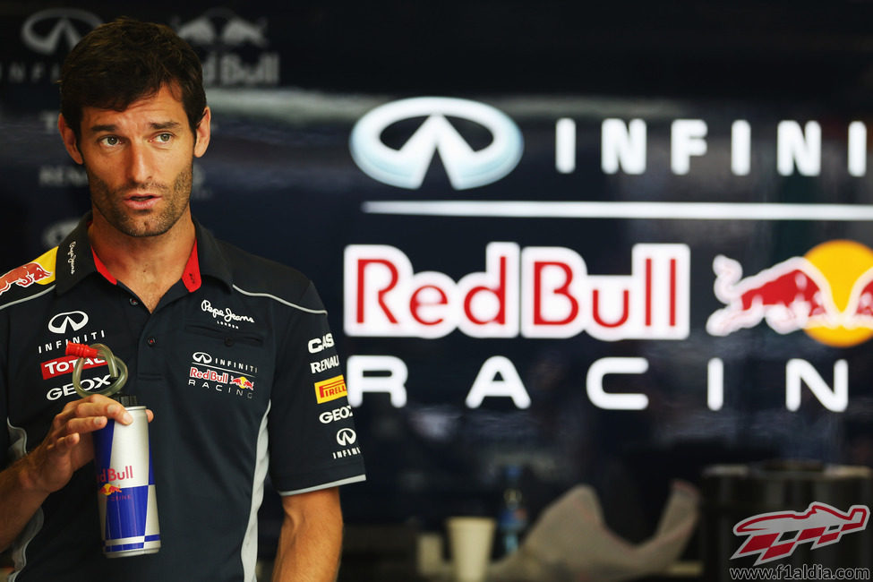 Mark Webber en Hungaroring