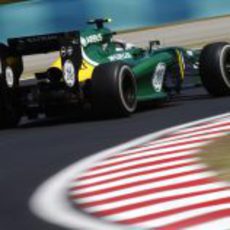 Giedo van der Garde rodando en Hungaroring