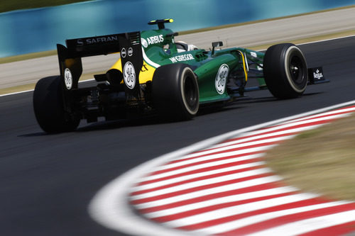 Giedo van der Garde rodando en Hungaroring