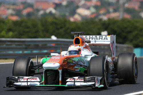 Paul di Resta con el VJM05 en Hungría