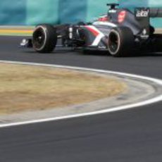 Nico Hülkenberg en el último sector de Hungaroring