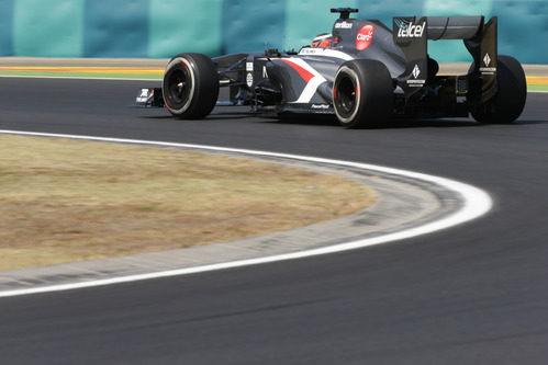 Nico Hülkenberg en el último sector de Hungaroring