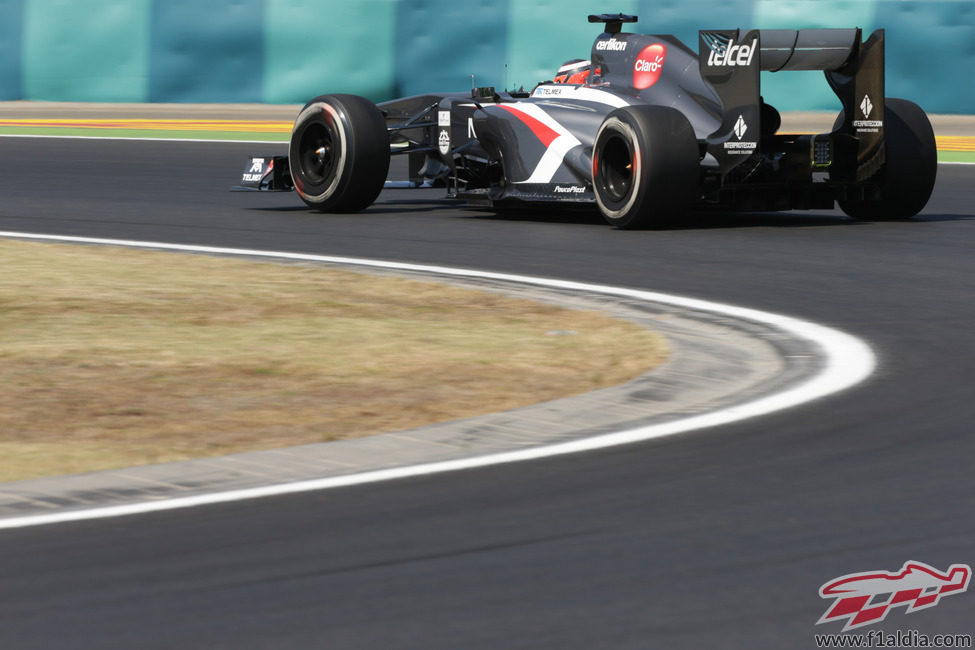 Nico Hülkenberg en el último sector de Hungaroring