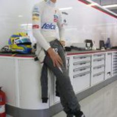 Esteban Gutiérrez se encuentra descansando en su 'box'