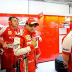 Felipe Massa, misterioso en Ferrari