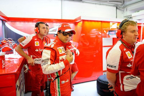 Felipe Massa, misterioso en Ferrari