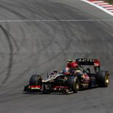 Romain Grosjean avanza con el compuesto blando en Nürburgring