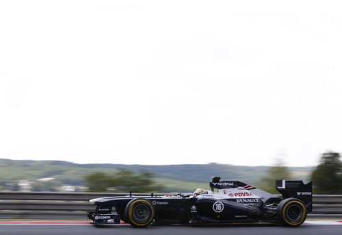 Pastor Maldonado exprime los blandos en el trazado de Hungaroring