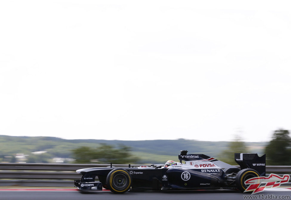 Pastor Maldonado exprime los blandos en el trazado de Hungaroring