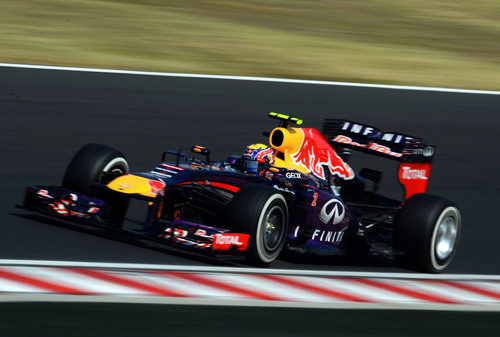 Mark Webber completa los Libres 3 en Hungría