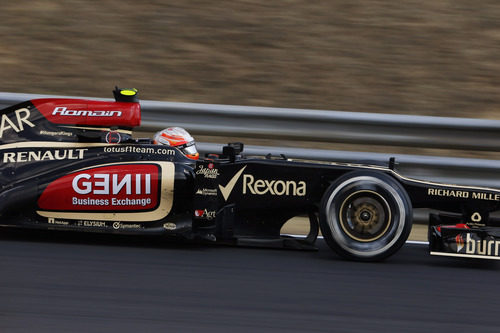 Romain Grosjean fue muy rápido en Hungaroring