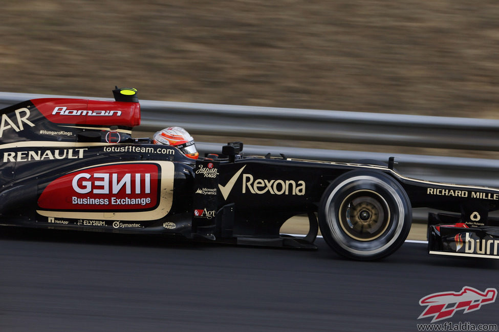 Romain Grosjean fue muy rápido en Hungaroring