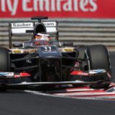 Nico Hülkenberg recorta al máximo el trazado de Hungaroring