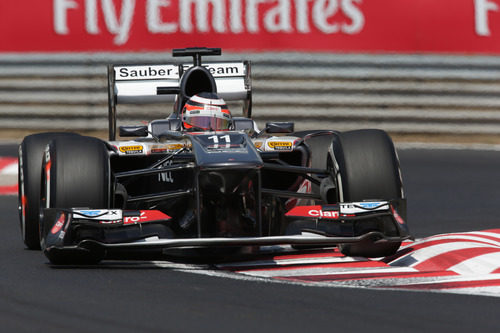 Nico Hülkenberg recorta al máximo el trazado de Hungaroring