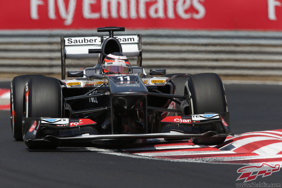 Nico Hülkenberg recorta al máximo el trazado de Hungaroring