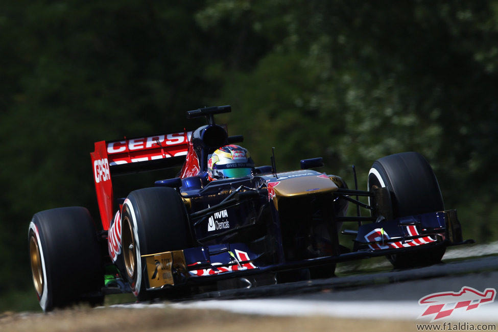 Jean-Eric Vergne cayó en la Q2 de Hungría