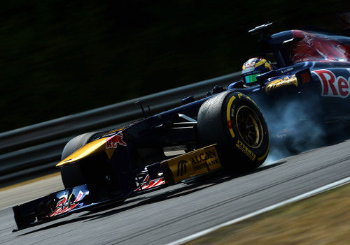 Pasada de frenada de Jean-Eric Vergne en Hungaroring