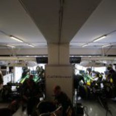 Trabajo exhaustivo en el equipo Caterham