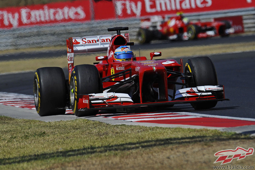 Fernando Alonso acabó quinto en Hungría