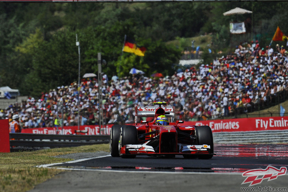 Felipe Massa sufrió con el tráfico