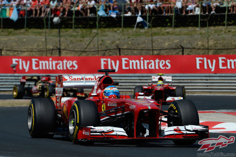 Fernando Alonso no tuvo ritmo en Hungaroring