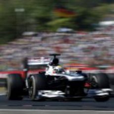 Pastor Maldonado vuela en Hungaroring