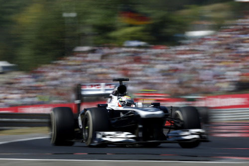 Pastor Maldonado vuela en Hungaroring