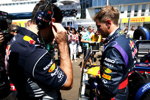 Sebastian Vettel, momentos antes de la carrera