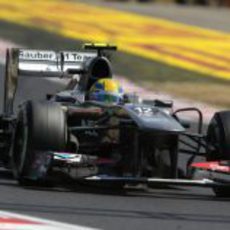 Esteban Gutierrez compite en Hungaroring