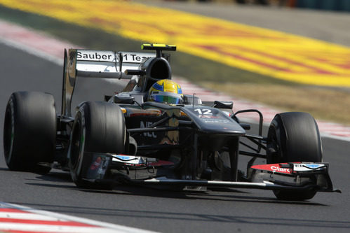 Esteban Gutierrez compite en Hungaroring