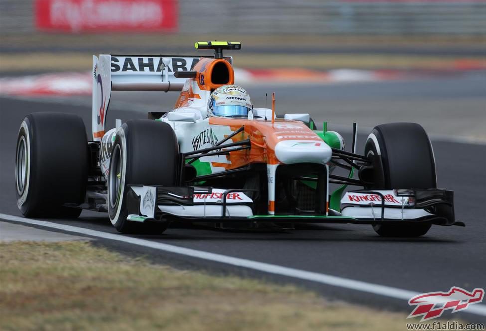 Adrian Sutil estuvo desafortunado en Hungría