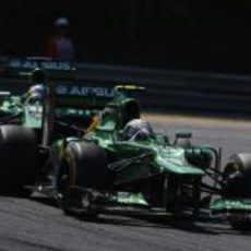 Giedo van der Garde a toda velocidad con su CT03