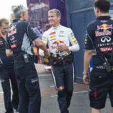 David Coulthard llega a la exhibición