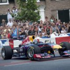 David Coulthard, en Assen, con el Red Bull RB7