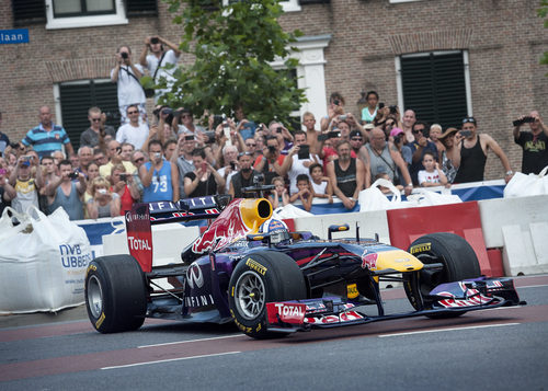 David Coulthard, en Assen, con el Red Bull RB7