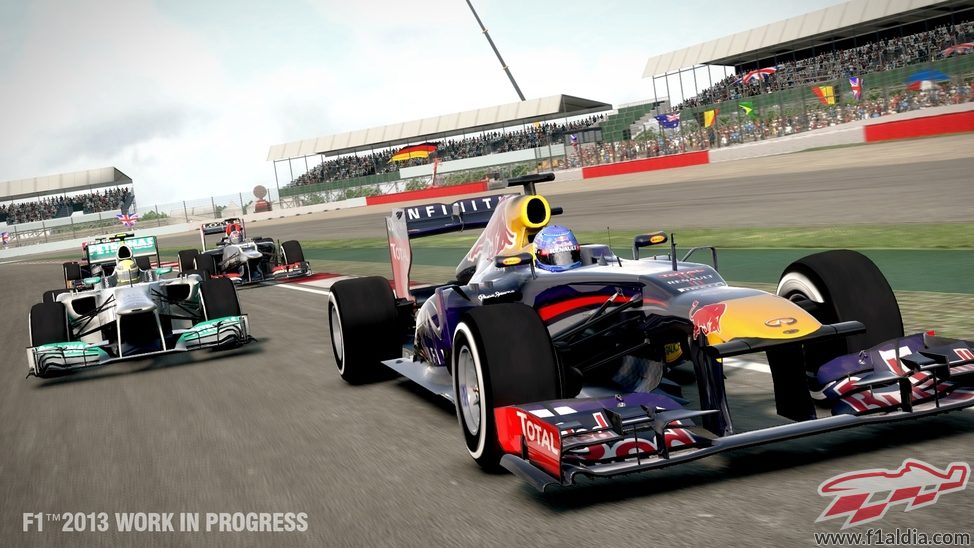 Sebastian Vettel rueda en el 'F1 2013'